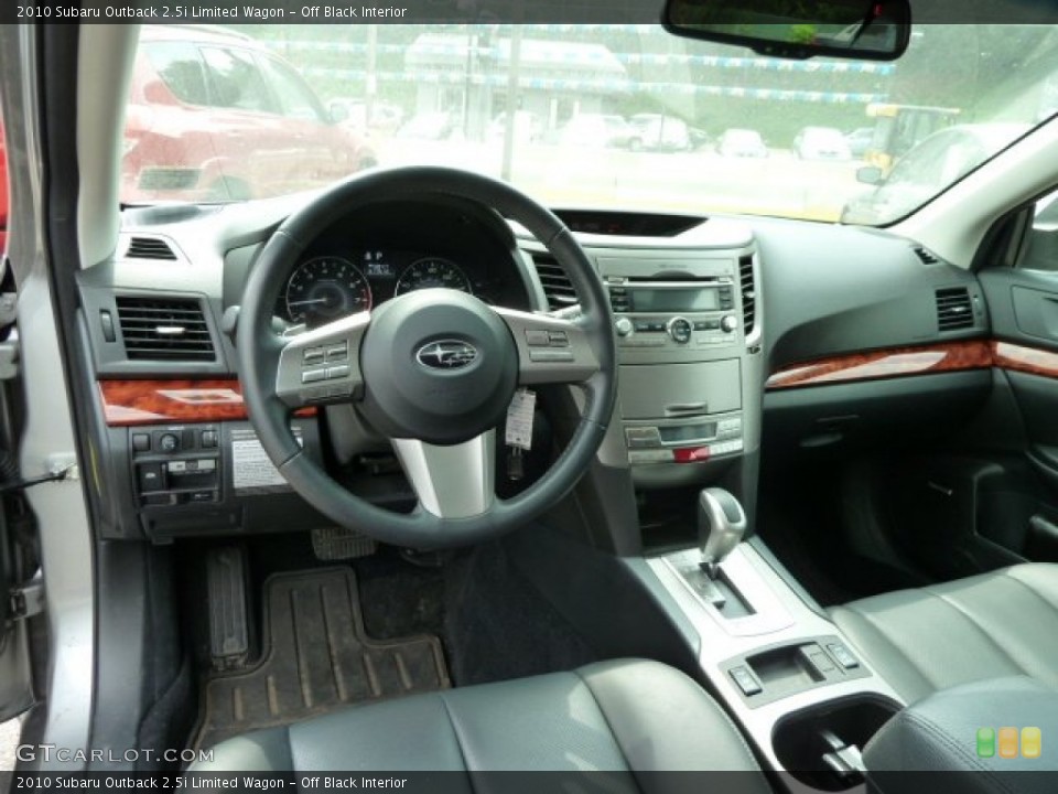 Off Black Interior Photo for the 2010 Subaru Outback 2.5i Limited Wagon #52005225
