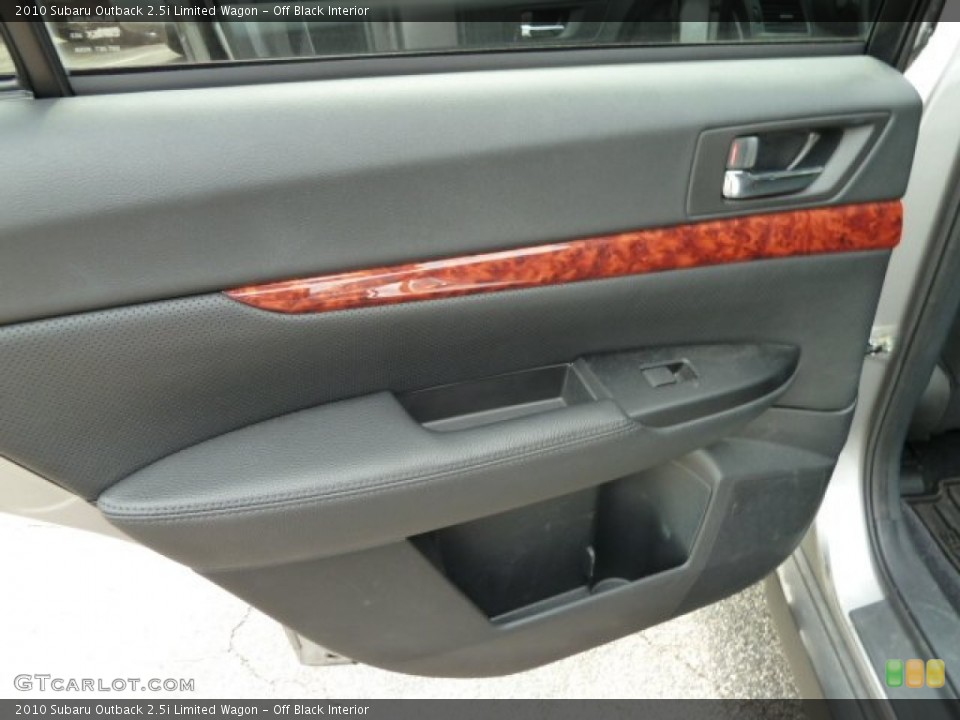 Off Black Interior Door Panel for the 2010 Subaru Outback 2.5i Limited Wagon #52005237