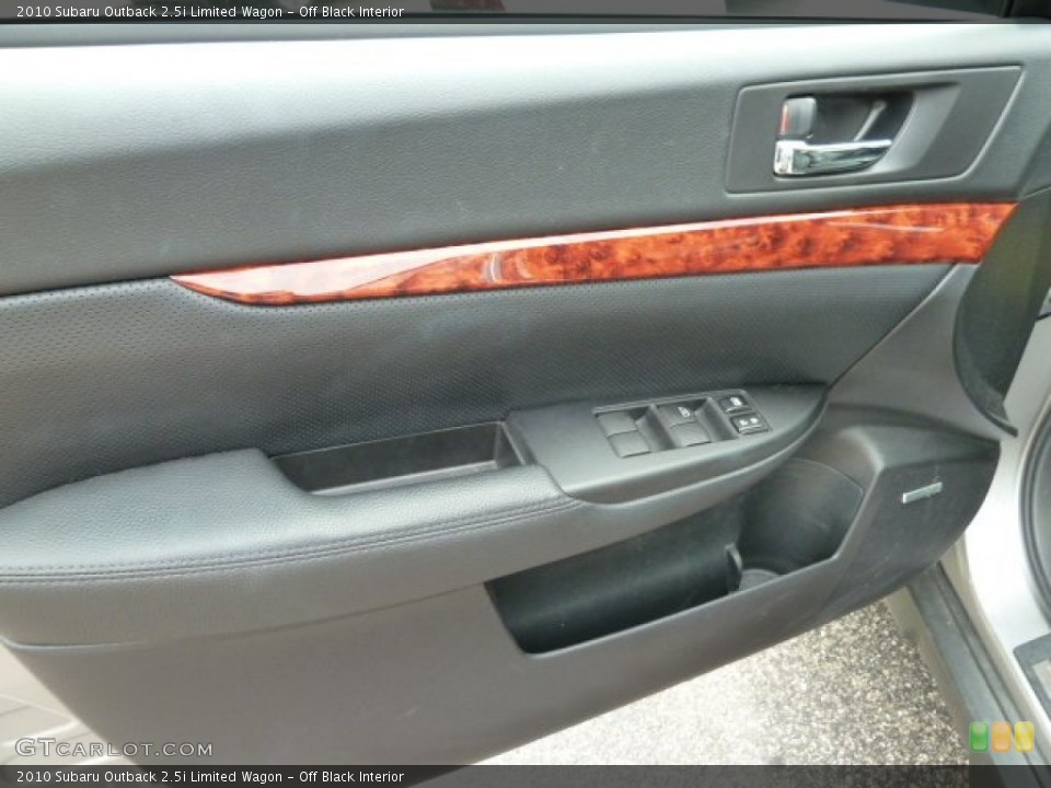 Off Black Interior Door Panel for the 2010 Subaru Outback 2.5i Limited Wagon #52005252