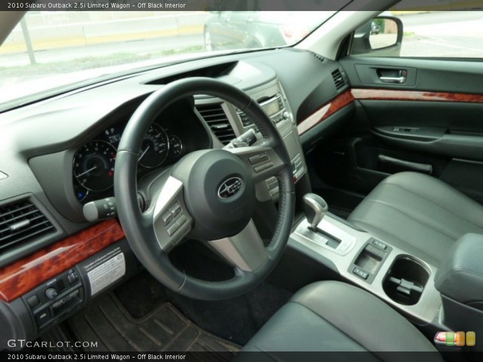 Off Black Interior Photo for the 2010 Subaru Outback 2.5i Limited Wagon #52005267