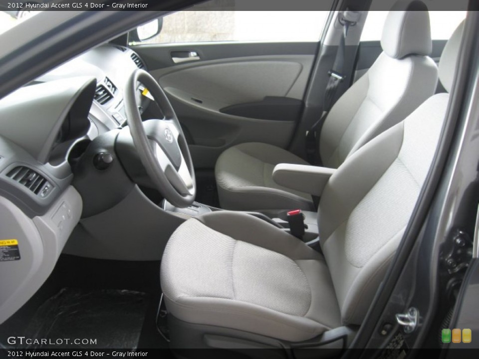 Gray Interior Photo for the 2012 Hyundai Accent GLS 4 Door #52005273