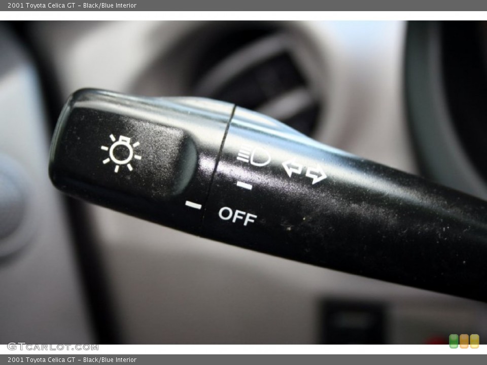 Black/Blue Interior Controls for the 2001 Toyota Celica GT #52007148