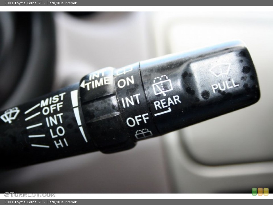 Black/Blue Interior Controls for the 2001 Toyota Celica GT #52007160