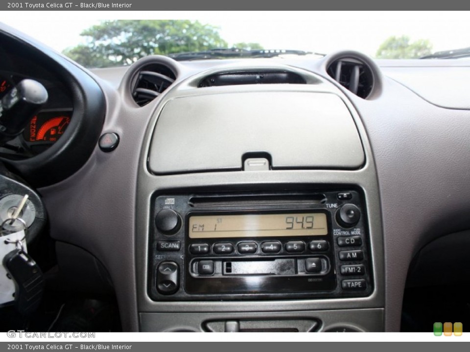 Black/Blue Interior Controls for the 2001 Toyota Celica GT #52007280