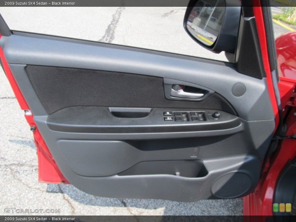 Black Interior Door Panel for the 2009 Suzuki SX4 Sedan #52007289