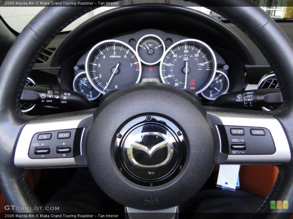 Tan Interior Gauges for the 2006 Mazda MX-5 Miata Grand Touring Roadster #52008651