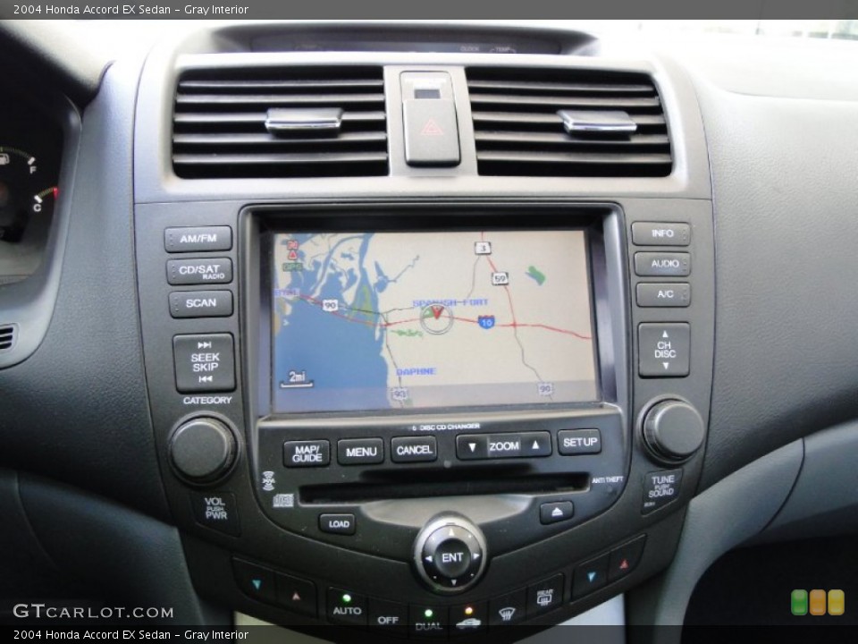 Gray Interior Navigation for the 2004 Honda Accord EX Sedan #52010757