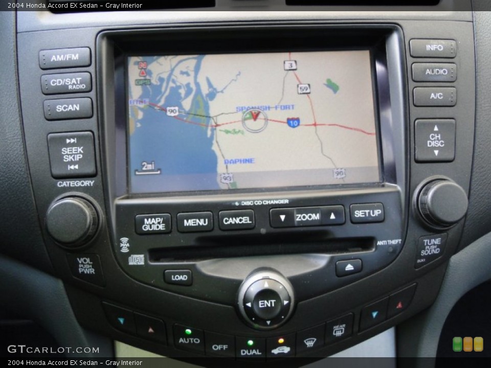 Gray Interior Navigation for the 2004 Honda Accord EX Sedan #52010772