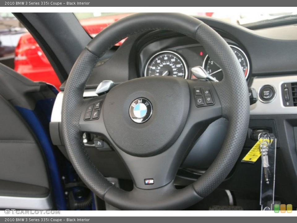 Black Interior Steering Wheel for the 2010 BMW 3 Series 335i Coupe #52011165