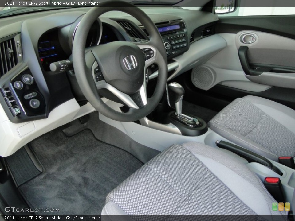 Gray Fabric Interior Prime Interior for the 2011 Honda CR-Z Sport Hybrid #52011810