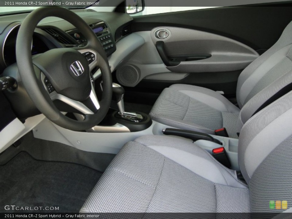Gray Fabric Interior Photo for the 2011 Honda CR-Z Sport Hybrid #52011828