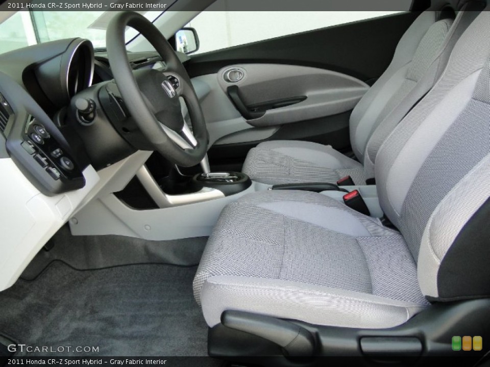 Gray Fabric Interior Photo for the 2011 Honda CR-Z Sport Hybrid #52011843