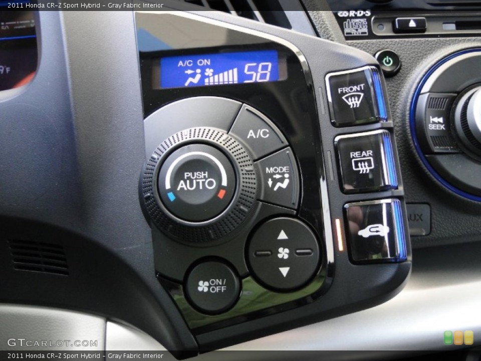 Gray Fabric Interior Controls for the 2011 Honda CR-Z Sport Hybrid #52011894