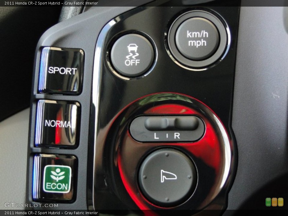 Gray Fabric Interior Controls for the 2011 Honda CR-Z Sport Hybrid #52011948