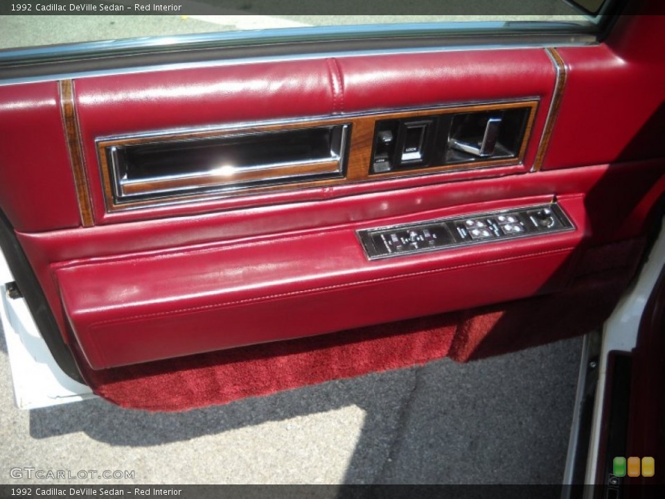Red Interior Door Panel for the 1992 Cadillac DeVille Sedan #52012044