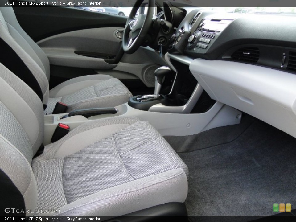 Gray Fabric Interior Photo for the 2011 Honda CR-Z Sport Hybrid #52012056