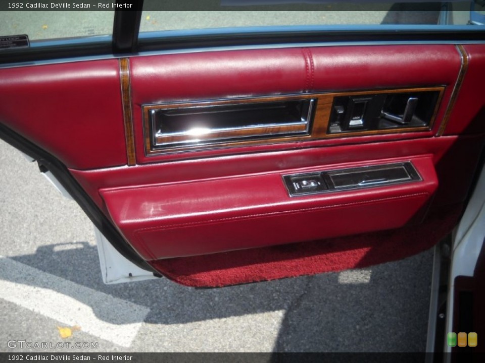 Red Interior Door Panel for the 1992 Cadillac DeVille Sedan #52012101