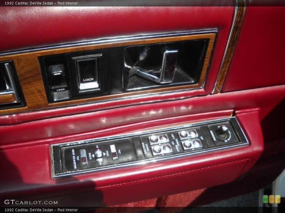 Red Interior Controls for the 1992 Cadillac DeVille Sedan #52012191