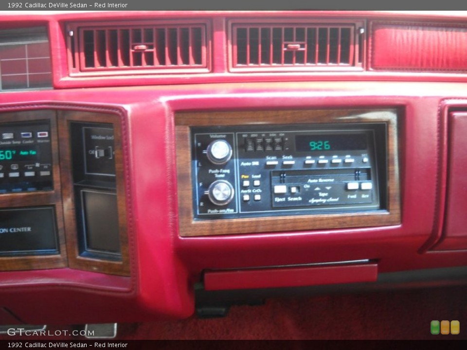 Red Interior Controls for the 1992 Cadillac DeVille Sedan #52012209