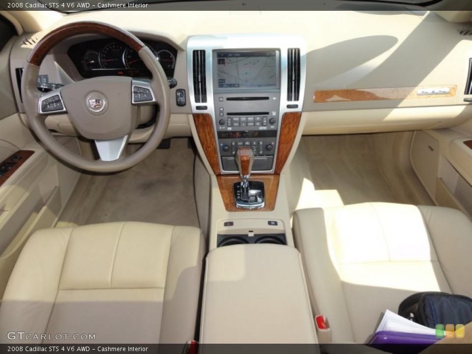 Cashmere Interior Dashboard for the 2008 Cadillac STS 4 V6 AWD #52012788