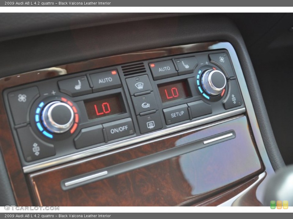 Black Valcona Leather Interior Controls for the 2009 Audi A8 L 4.2 quattro #52012878