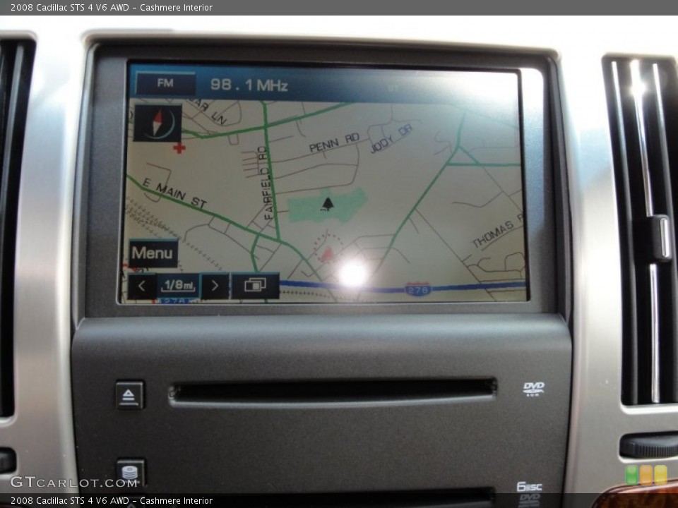 Cashmere Interior Navigation for the 2008 Cadillac STS 4 V6 AWD #52012899