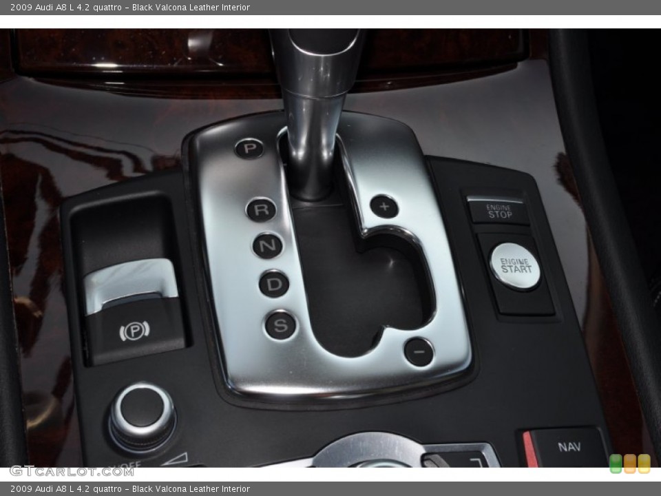 Black Valcona Leather Interior Transmission for the 2009 Audi A8 L 4.2 quattro #52012908