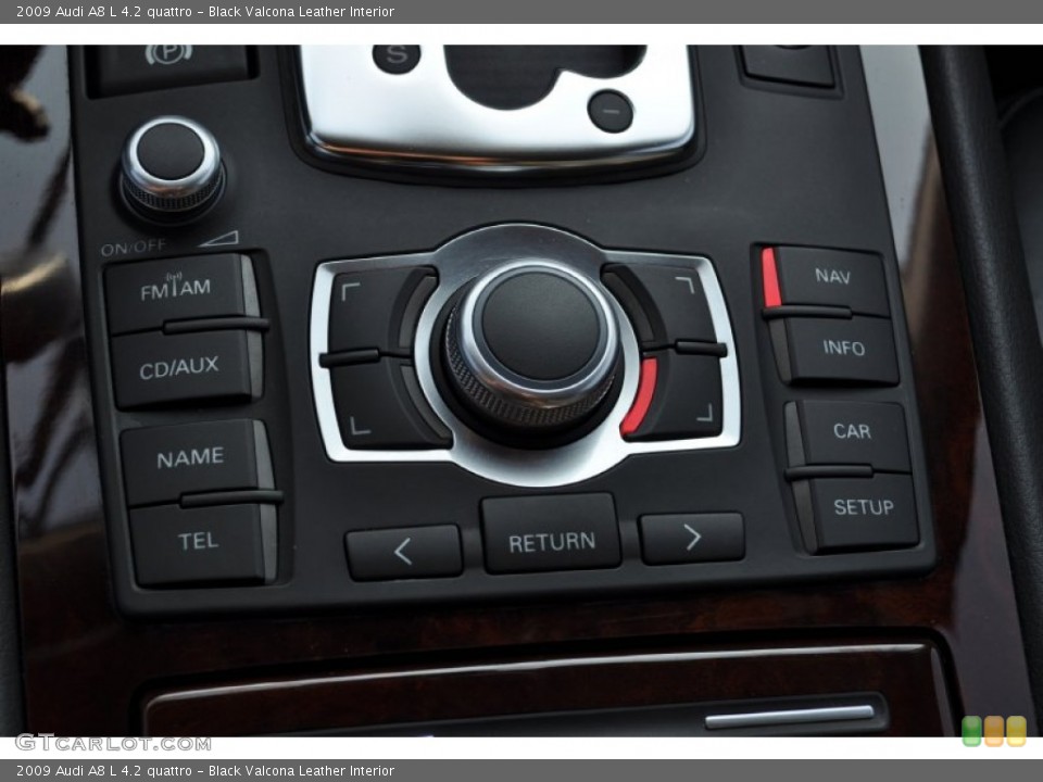 Black Valcona Leather Interior Controls for the 2009 Audi A8 L 4.2 quattro #52012917