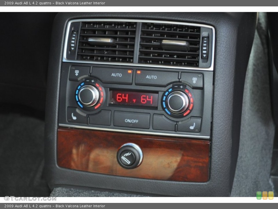 Black Valcona Leather Interior Controls for the 2009 Audi A8 L 4.2 quattro #52013061