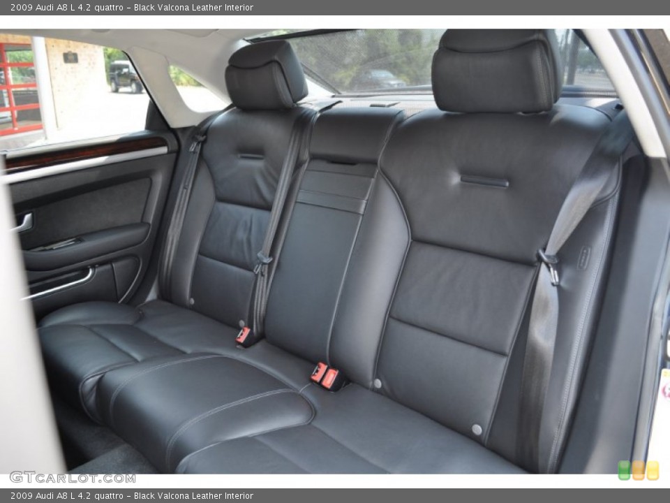 Black Valcona Leather Interior Photo for the 2009 Audi A8 L 4.2 quattro #52013355