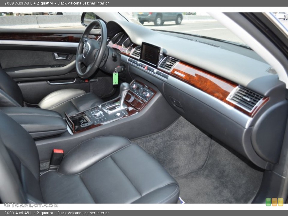 Black Valcona Leather Interior Dashboard for the 2009 Audi A8 L 4.2 quattro #52013370