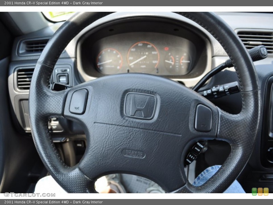Dark Gray Interior Steering Wheel for the 2001 Honda CR-V Special Edition 4WD #52013559