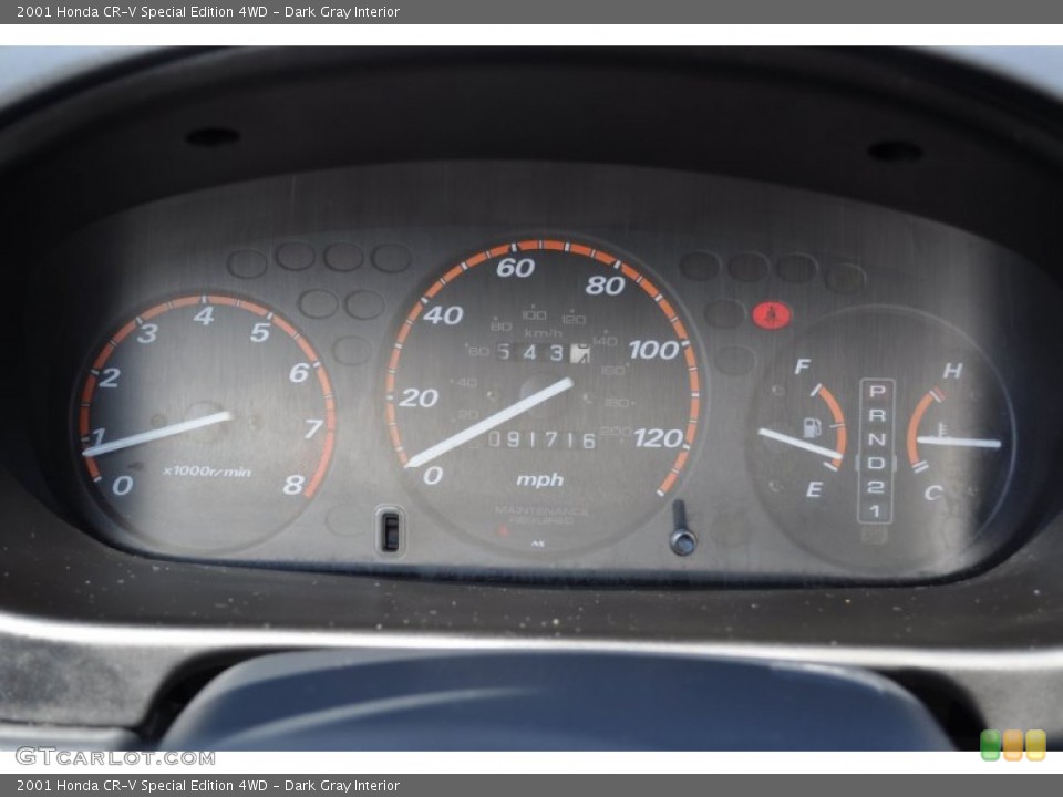 Dark Gray Interior Gauges for the 2001 Honda CR-V Special Edition 4WD #52013580