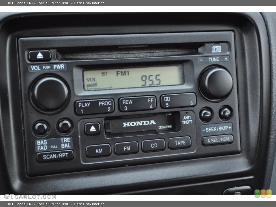 Dark Gray Interior Controls for the 2001 Honda CR-V Special Edition 4WD #52013604