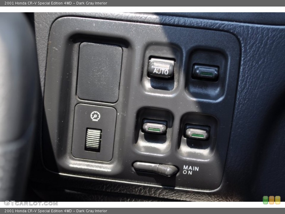 Dark Gray Interior Controls for the 2001 Honda CR-V Special Edition 4WD #52013637