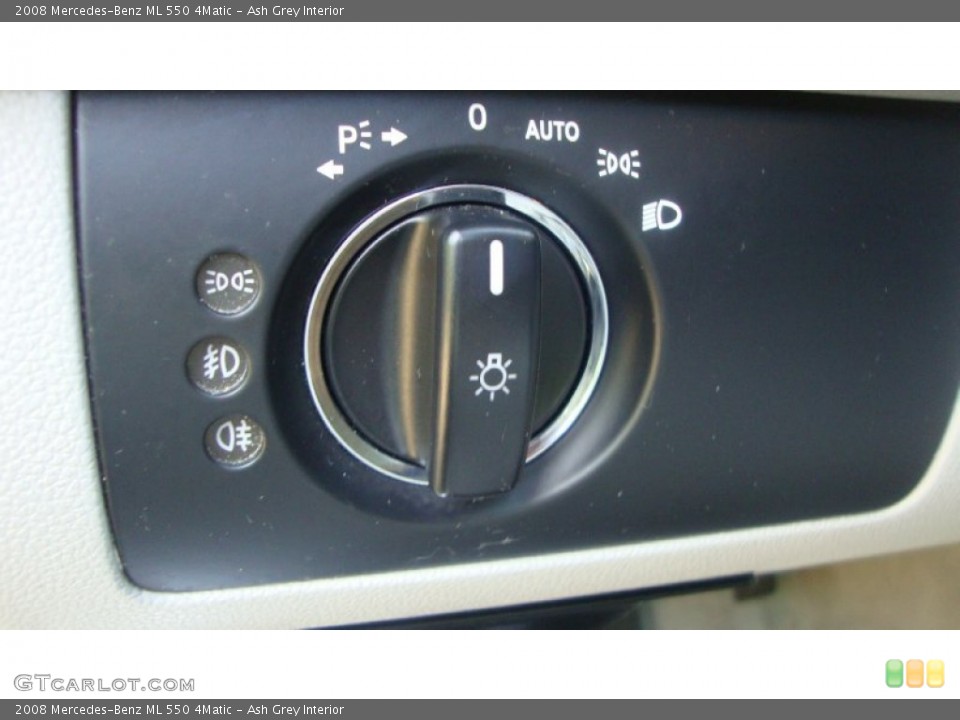 Ash Grey Interior Controls for the 2008 Mercedes-Benz ML 550 4Matic #52014240