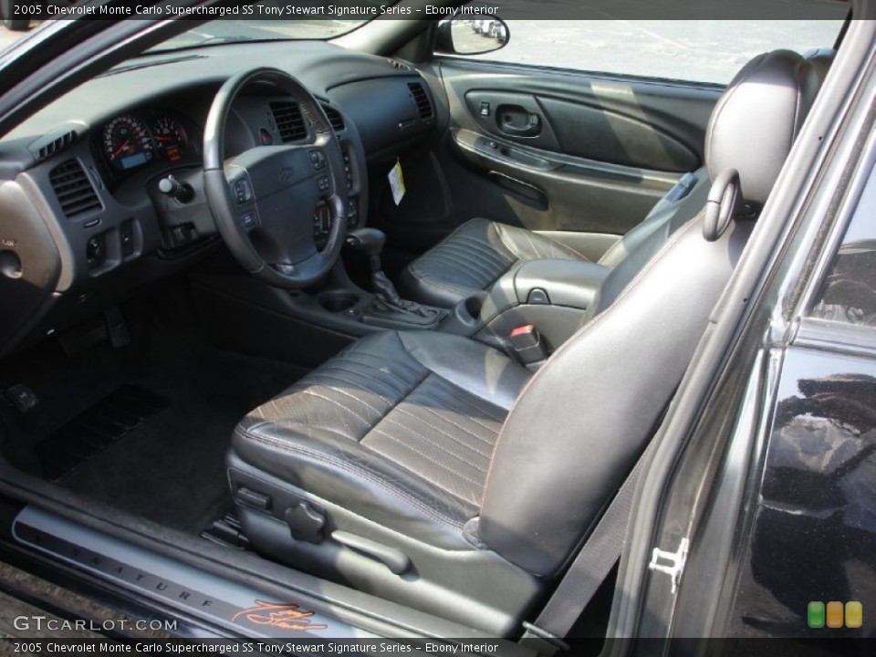 Ebony Interior Photo for the 2005 Chevrolet Monte Carlo Supercharged SS Tony Stewart Signature Series #52016121