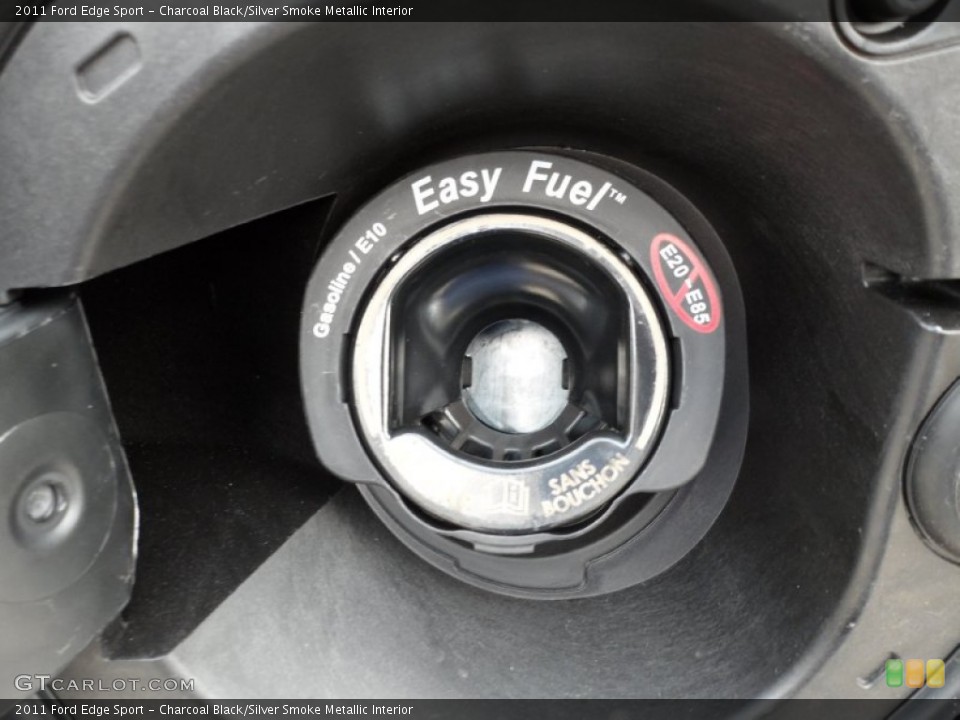 Charcoal Black/Silver Smoke Metallic Interior Controls for the 2011 Ford Edge Sport #52016727