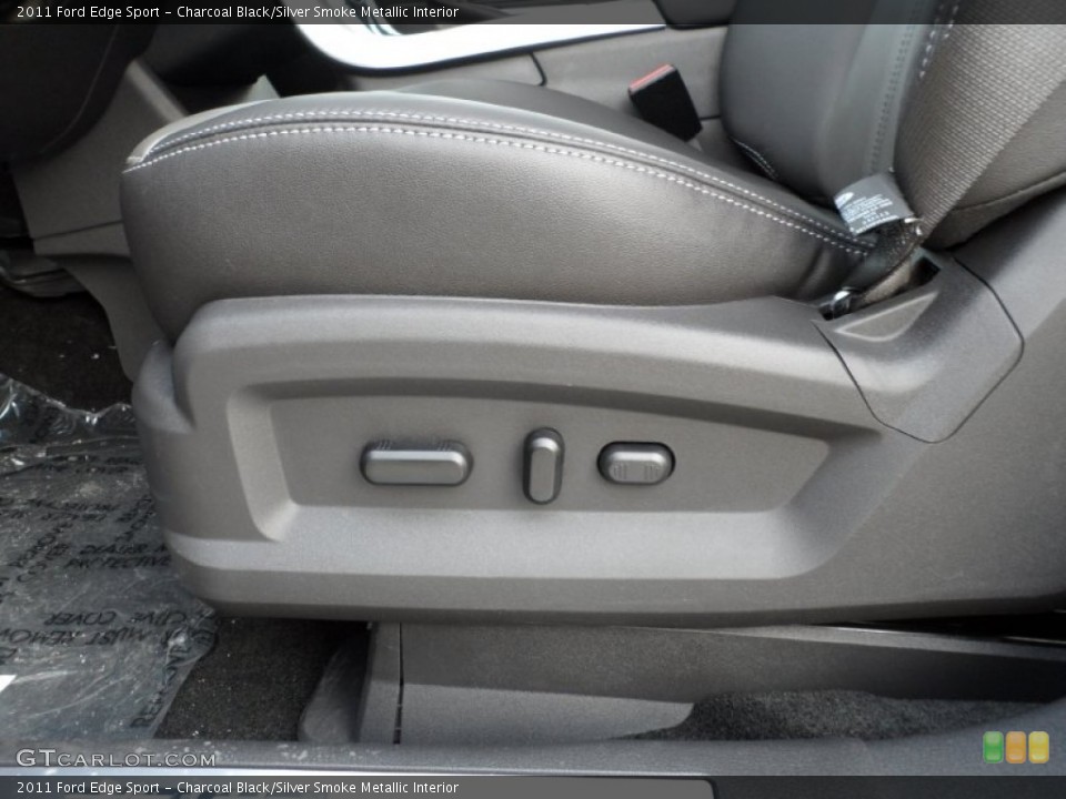 Charcoal Black/Silver Smoke Metallic Interior Controls for the 2011 Ford Edge Sport #52016922