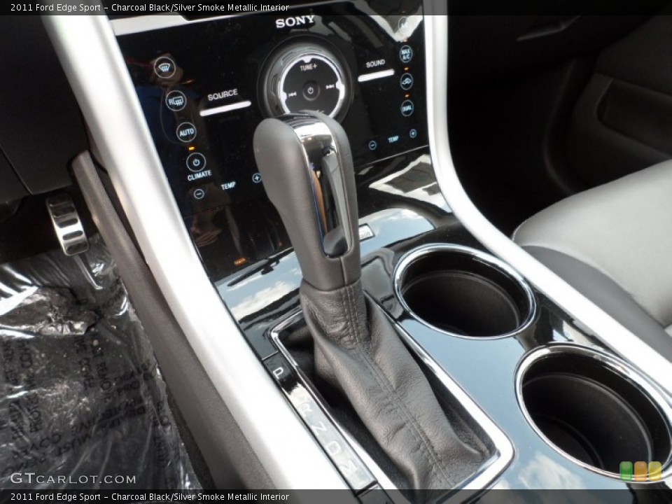 Charcoal Black/Silver Smoke Metallic Interior Transmission for the 2011 Ford Edge Sport #52017015