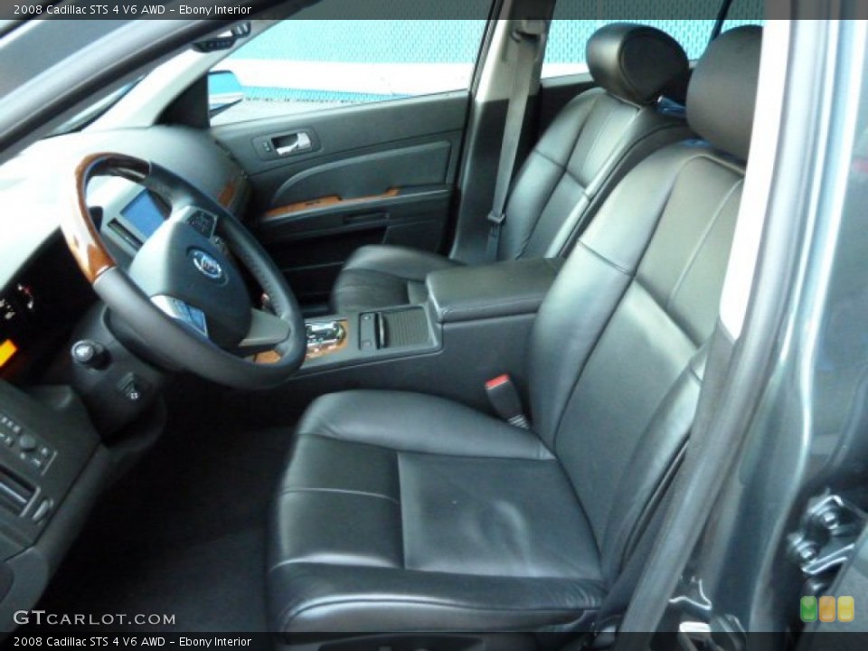 Ebony Interior Photo for the 2008 Cadillac STS 4 V6 AWD #52017612