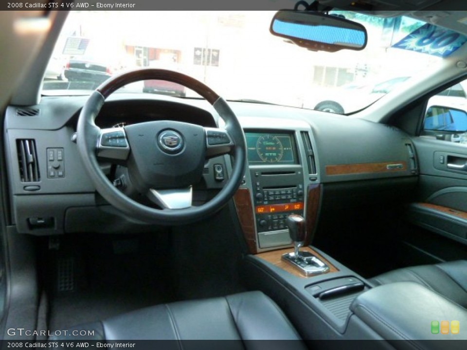 Ebony Interior Dashboard for the 2008 Cadillac STS 4 V6 AWD #52017639
