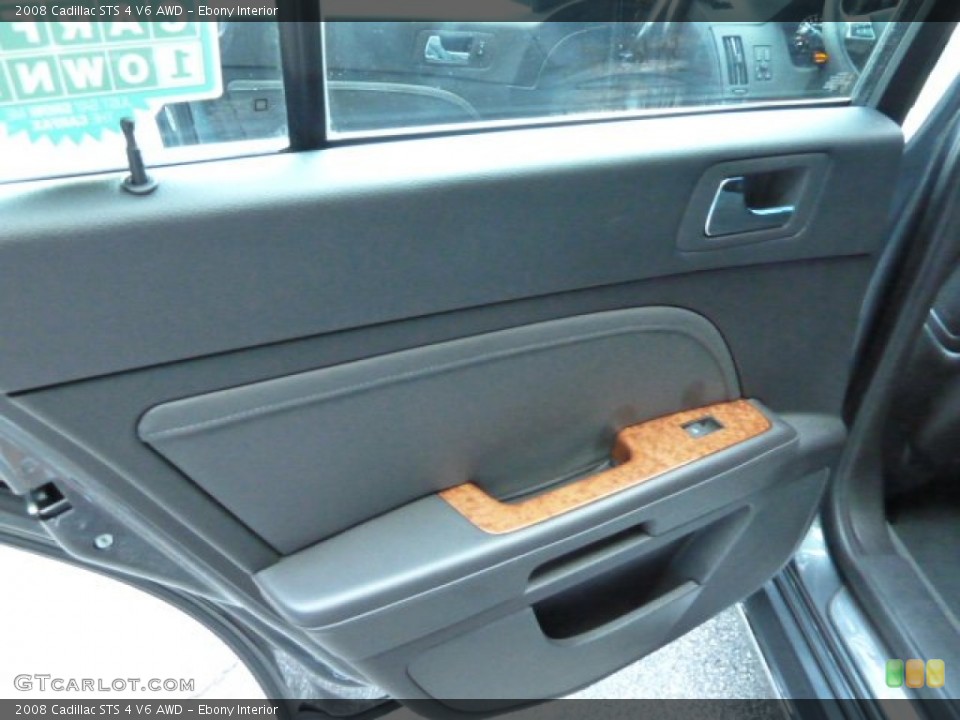 Ebony Interior Door Panel for the 2008 Cadillac STS 4 V6 AWD #52017654