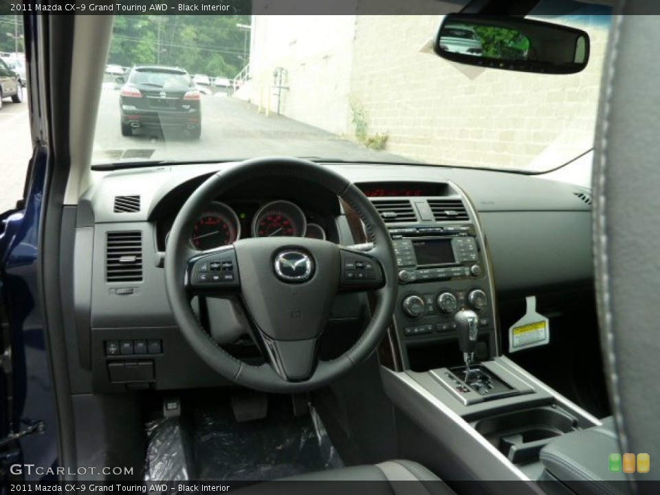 Black Interior Dashboard for the 2011 Mazda CX-9 Grand Touring AWD #52017680