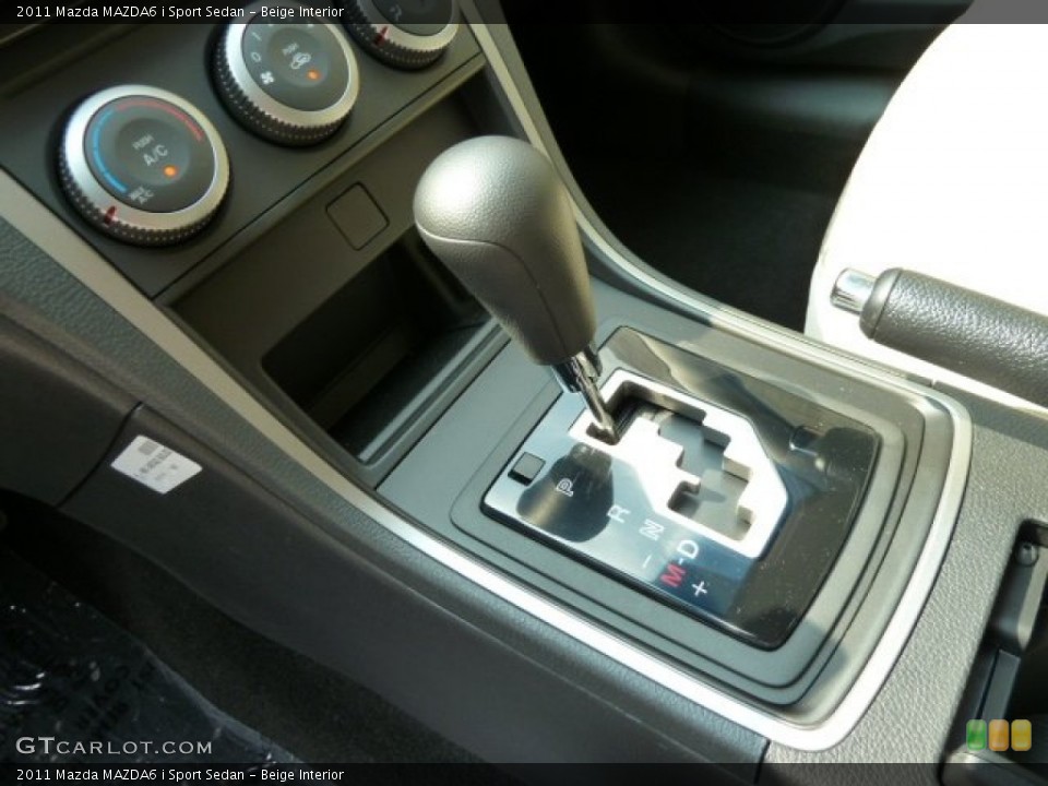 Beige Interior Transmission for the 2011 Mazda MAZDA6 i Sport Sedan #52019478