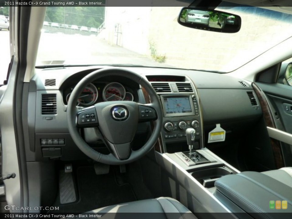 Black Interior Dashboard for the 2011 Mazda CX-9 Grand Touring AWD #52020285