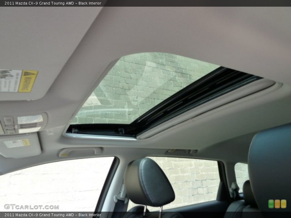Black Interior Sunroof for the 2011 Mazda CX-9 Grand Touring AWD #52020330