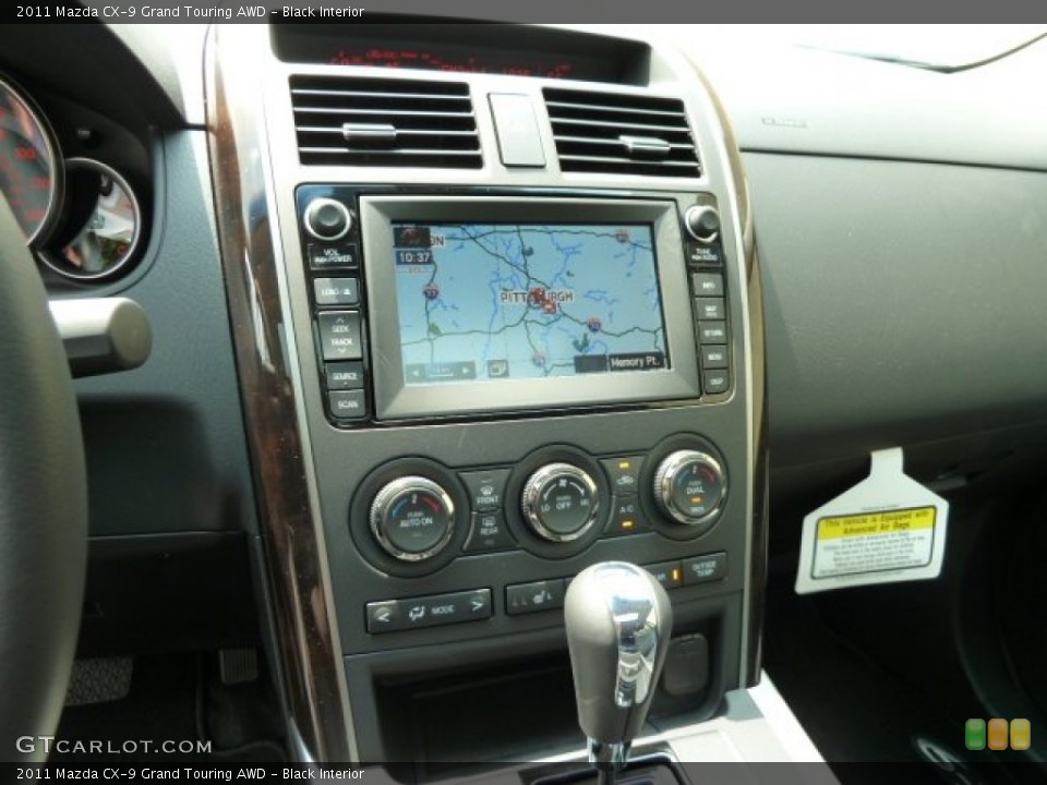 Black Interior Navigation for the 2011 Mazda CX-9 Grand Touring AWD #52020351