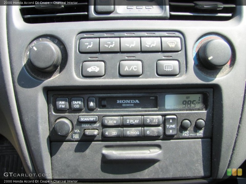 Charcoal Interior Controls for the 2000 Honda Accord EX Coupe #52020705