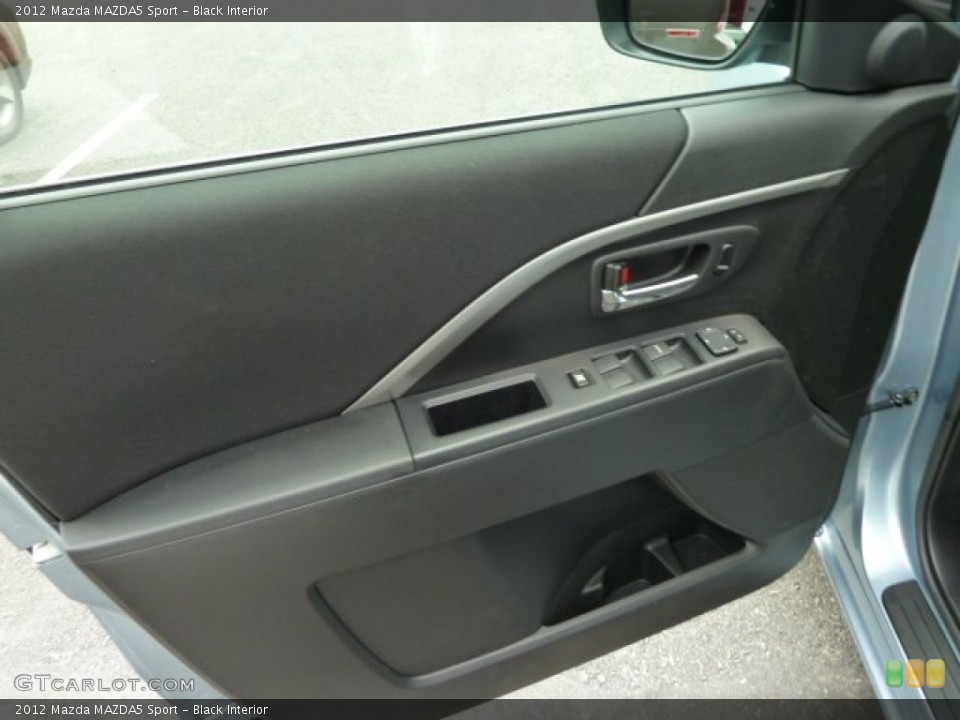 Black Interior Door Panel for the 2012 Mazda MAZDA5 Sport #52020876